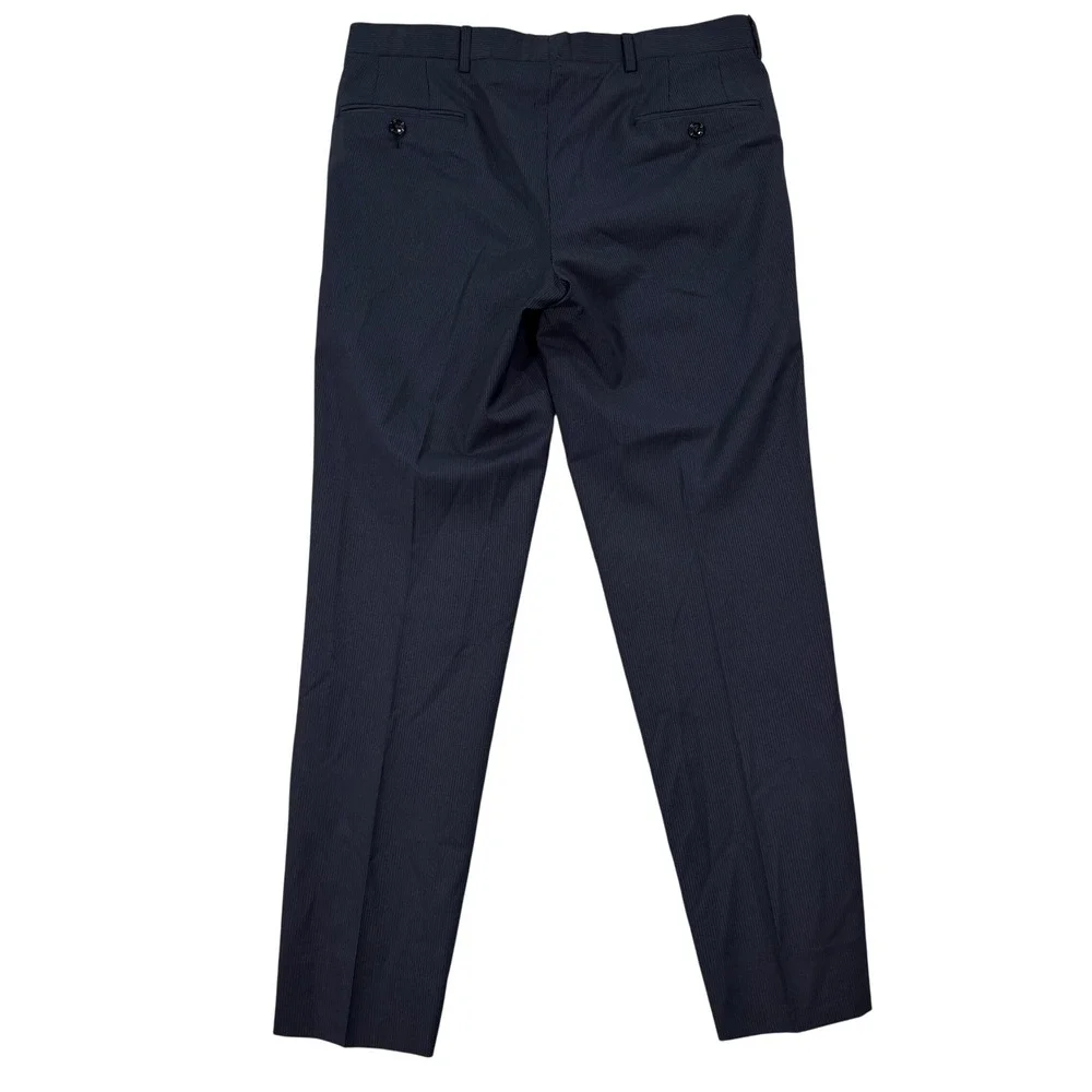 Ted Baker Mens 38R Endurance Jay CT Suit Navy Blue Pinstripe Wool Pants 34x31 - Picture 14 of 16